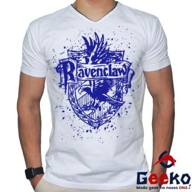 Imagem de Camiseta Corvinal 100% Algodão Harry Potter Ravenclaw Geeko, Branco go