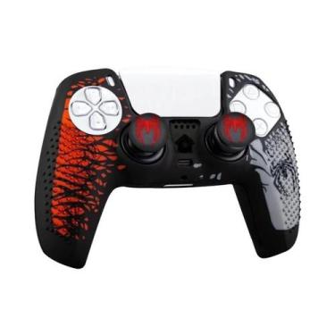 Imagem de Capa De Silicone Antiderrapante Para Controle PS5 Com Grips Para Analó