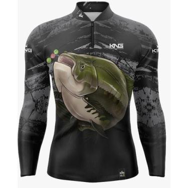 Imagem de Camisa Camiseta de Pesca Tamba C/ Proteção Solar UV50 King - King Bras