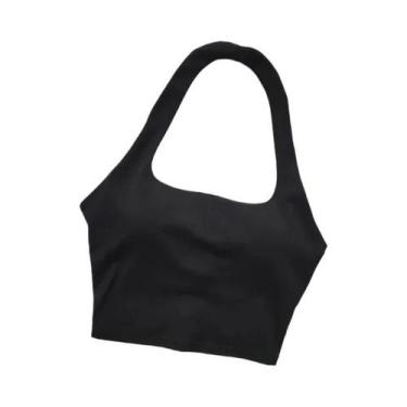 Imagem de Sutiã Esportivo Sexy Feminino Com Alças E Almofadas, Top Cropped Para 