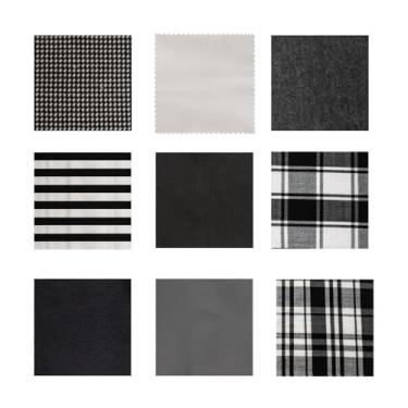 Imagem de Tecido de linho de algodão, tecido, multiuso para artesanato, costura, acolchoado, decoração de casa, 10 x 10 cm, 14 peças, cores sortidas