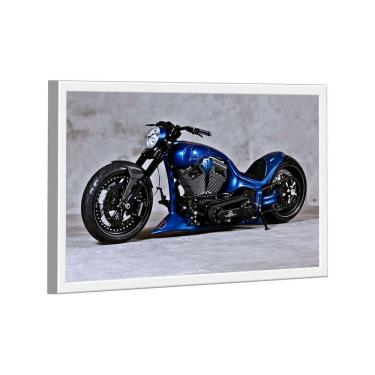 Imagem de Quadro Harley Davidson Blue Br Artes