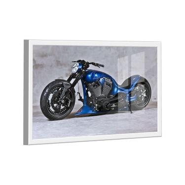 Imagem de Quadro Harley Davidson Blue Br Artes