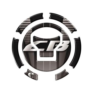 Imagem de Adesivo Bocal Cb Modelo Acima2018 Preto Cor Vermelho