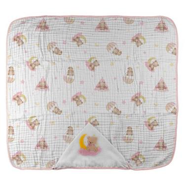 Imagem de Toalhão Soft Mais 3 Camadas de Fraldas 85cm x 1,05m Baby Joy, Ursinha