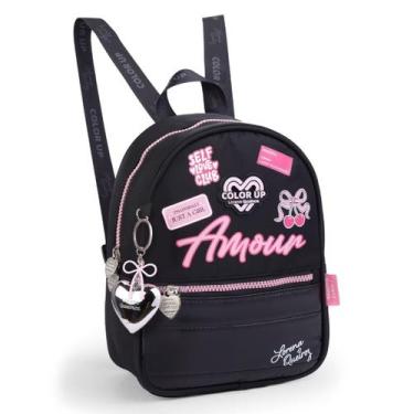 Imagem de Mini Mochila Feminina Juvenil Lorena - Seanite, Preto