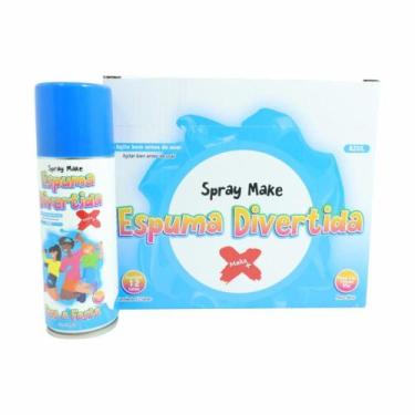 Imagem de Espuminha 150ML Espuma Divertida Azul Caixa com 12 - Make+