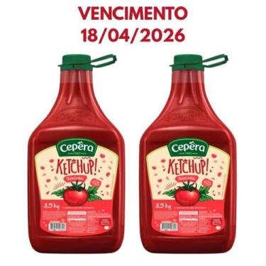 Imagem de KIT KETCHUP BIG CEPERA 2 x 3,5Kg Vencimento 18.04.2026 - Cepêra