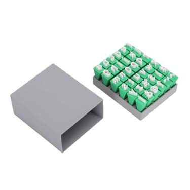 Imagem de Pssopp Conjunto de Carimbo de Letras de Argila, Símbolos de Número do Alfabeto Em Abs Durável para Placas de Canecas de Cerâmica Personalizadas, Fácil de Usar