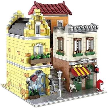 Imagem de General Jim's Building Blocks Lighted Music Store Coffee Cafe Shop and Lounge Modular Building Blocks Bricks Set | Compatible with Lego City Sets
