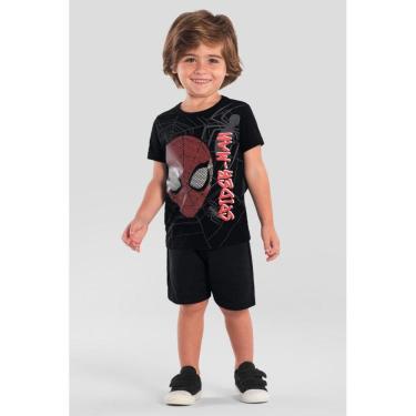 Imagem de Camiseta infantil menino do Homem-Aranha em gel Brandili