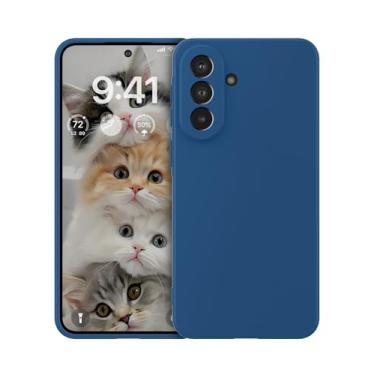 Imagem de Foluu Capa de silicone para Samsung Galaxy A37 5G, capa amortecedora de borracha de gel líquido com forro de microfibra macia, capa protetora fina e rígida à prova de choque para Galaxy A37 5G 2026