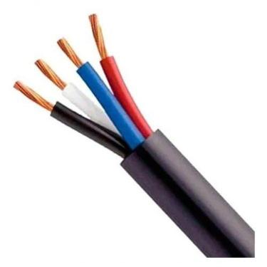 Imagem de Cabo Pp Preto 4 Vias (4x2,50mm) 50 Metros | Preto 4x2,50mm