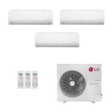 Imagem de Ar-Condicionado Multi Split Inverter LG 52.000 (2x Evap HW 18.000 + 1x Evap HW 24.000) Só Frio 220V								