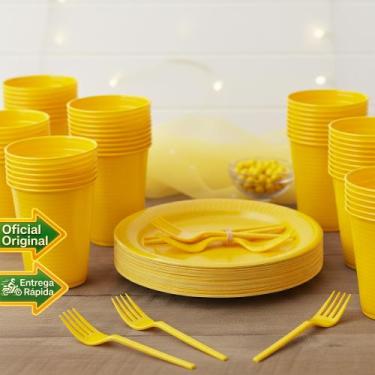 Imagem de Kit Descartáveis Festa decoração 150pçs Aniversário Eventos - Rivfesta