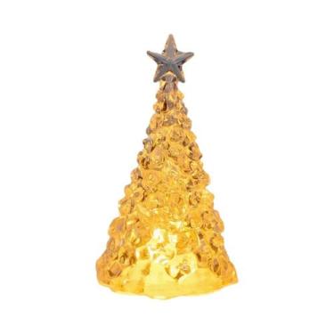 Imagem de Luz De Árvore De Natal Colorida E Aconchegante Com Cristais, Decoração