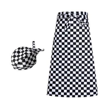 Imagem de Conjunto De Avental E Chapéu De Chef Pirata Para Catering, Uniforme De