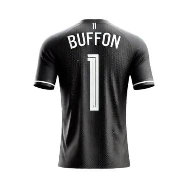 Imagem de Camisa De Futebol Italiana Masculina Buffon, Top De Treino Respirável 