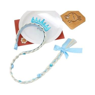 Imagem de Tiara De Princesa Elsa Para Meninas, Coroa De Floco De Neve, Acessório