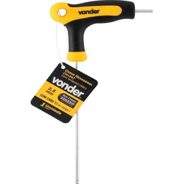 Imagem de Chave Allen Abaulada 2,5Mm Com Cabo T Vonder