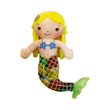 Imagem de Boneca De Pelúcia De Sereia Para Crianças, Mini Almofada De Brinquedo 