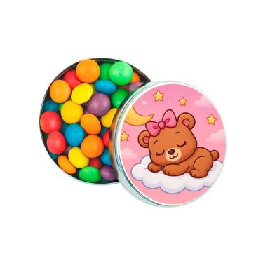 Imagem de Latinha Lembrancinha Personalizada Ursinha Soninho