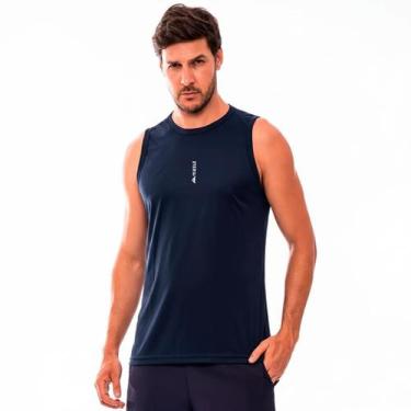Imagem de Regata Masculina Esportiva Mezul Dry Fit, Azul escuro, P