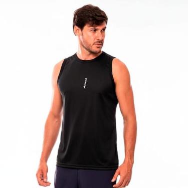 Imagem de Regata Masculina Esportiva Mezul Dry Fit, Preto, M