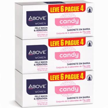 Imagem de Kit 3 Caixas Sabonete Em Barra Above Woman Candy 6 Und 75g