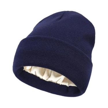 Imagem de Gorro Unissex De Inverno Com Forro De Cetim, Forro De Seda, Quente, Co