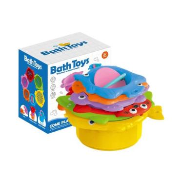 Imagem de Torre De Empilhamento Ocean Para Bebês, Brinquedos De Banho Para Bebês