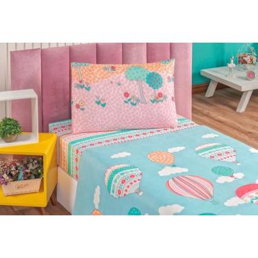 Imagem de Jogo de cama kids solteiro 3 peças - MAYRA ENXOVAIS, BALÃO