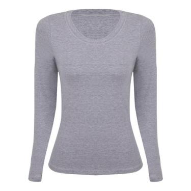 Imagem de Blusa Manga Longa Lupo Loba 45138-001 Feminina Cotton Algodão T. P/GG,