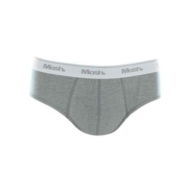 Imagem de Cueca Slip Mash 073.58 Masculina Basica Algodão T. P/GG, G, Cz05, Cinz