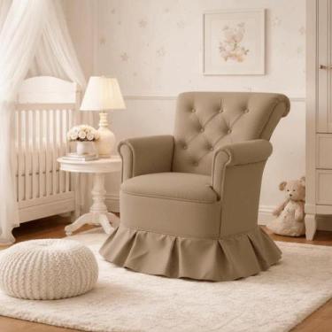 Imagem de Poltrona Amamentação Quarto Bebê Confortável Descanso Sala Leitura Sue