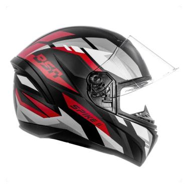 Imagem de Capacete Spike 2 BSN Preto Vermelho Fosco ~ Peels