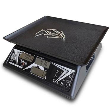Imagem de Balança Contadora Ramuza 15kg/5g Bivolt Cristal Preta Com Bateria