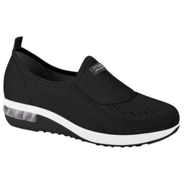 Imagem de Tênis Casual Feminino Gel Tech Gaspea Linho Preto Modare 7320.217, 37