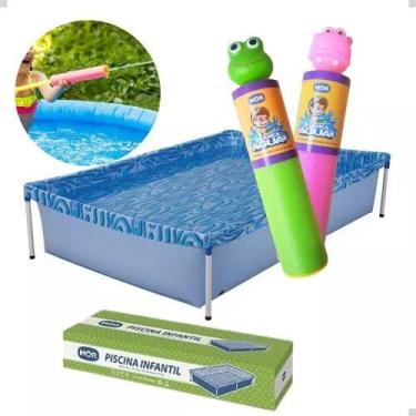 Imagem de Piscina Estrutural 1000l Mor + 2 Lança Agua, VERDE ROSA