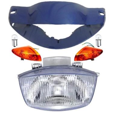 Imagem de Carenagem Farol, Bloco, Pisca, Biz 100 Azul 02 Á 03 - DNSA