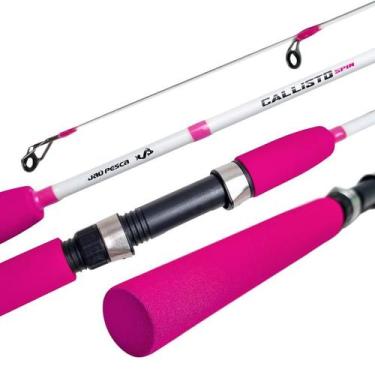 Imagem de Vara Molinete JP CALLISTO 10-20 lbs 2 Partes Jaú Pesca - 1,35m - Rosa