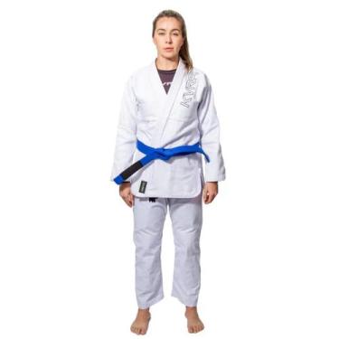 Imagem de Kimono de Jiu Jitsu Feminino KVRA Lovely Branco F3