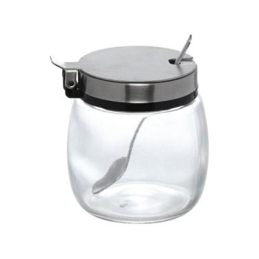 Imagem de Açucareiro de Vidro e Inox com Colher Western Home Hollie