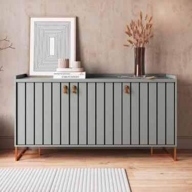 Imagem de Aparador para Sala de Estar 85cm Trendy Verde/Verti - Metta Mobili