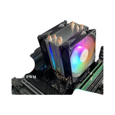 Imagem de Cooler De Ar RGB Silencioso Para CPU X99 Com 2/4 Heat Pipes 3PIN/4PIN 