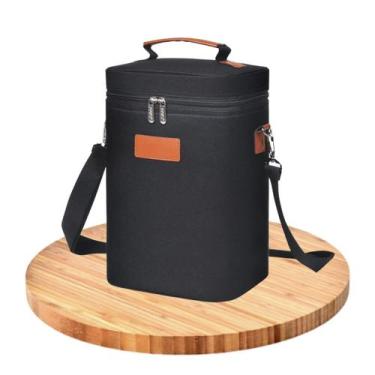 Imagem de Bolsa de Vinho Para 2 Garrafas WineBag Térmica Divisórias Multiuso - M