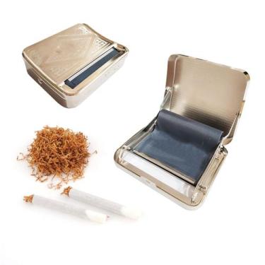 Imagem de Enrolador de Cigarros Manual Portátil VOVCAMLS 110mm Prata