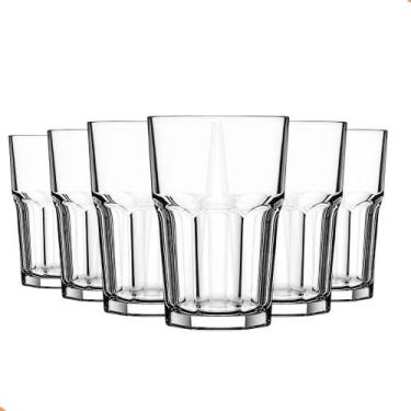 Imagem de Jogo De 6 Copos em Vidro 350ml Ideal Para Água, Suco e Drinks - Rio Gl