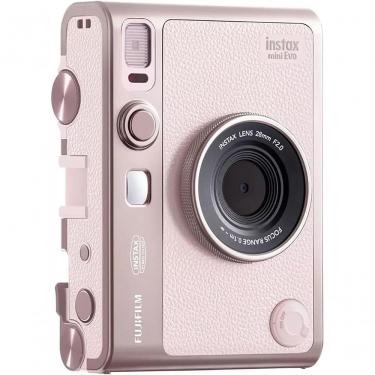 Imagem de Câmera Instantânea Fujifilm Instax Mini Evo Compacta e Portátil Controle de Exposição Automático Rosa