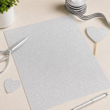 Imagem de Papel Glitter A4 250g 10 Folhas para Papelaria Criativa Artesanato Top